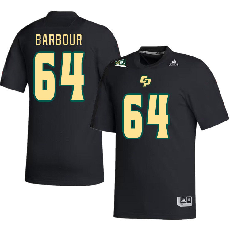 Men-Youth #64 Mason Barbour Cal Poly Mustangs 2023 College Football Jerseys Stitched-Black
